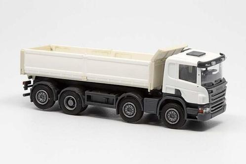 Scania P 8x2 kipper, wit/beige (OLM-004), Hobby en Vrije tijd, Modelauto's | 1:87, Nieuw, Bus of Vrachtwagen, Herpa, Ophalen of Verzenden