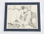 P. De Minter: Tekening ' Esoterisch Naakt ' Vintage 70s, Ophalen of Verzenden