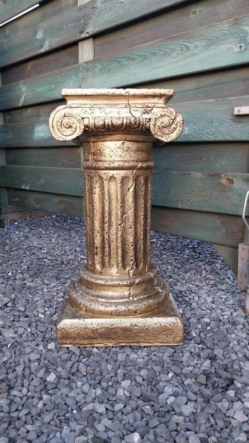Prachtige Brons-look pilaar,sokkel,colonne ,,, 70cm beschikbaar voor biedingen