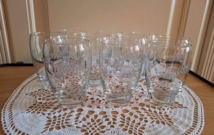 10  Chocomel glazen, Verzamelen, Merken en Reclamevoorwerpen, Zo goed als nieuw, Gebruiksvoorwerp, Ophalen of Verzenden