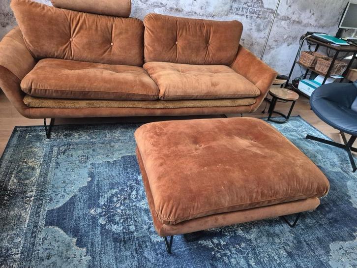 Mooie 3 zits bank met losse kussens, Huis en Inrichting, Banken | Bankstellen, Zo goed als nieuw, Rechte bank, Driepersoons, 200 tot 250 cm