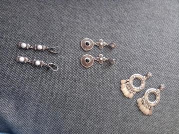 3 paar oorbellen boho style beschikbaar voor biedingen