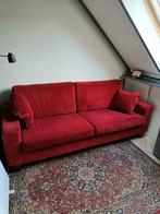 Montel 2 / 3 zits bank rood, Ophalen, Gebruikt, 150 tot 200 cm, 75 tot 100 cm