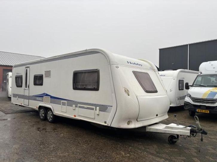 Hobby 720 UMF, BJ. 2009, MOVER AIRCO VOORTENT! EXPORT, Caravans en Kamperen, Caravans, Bedrijf, tot en met 6, 1500 - 2000 kg, Rondzit