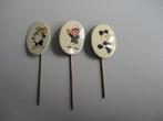 drie speldjes Kappie, Verzamelen, Speldjes, Pins en Buttons, Ophalen of Verzenden, Gebruikt, Figuurtje, Speldje of Pin