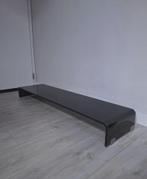 Glazen TV-meubel/monitorverhoger zwart, Ophalen, Zo goed als nieuw, Overige typen, Onbekend