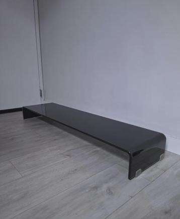 Glazen TV-meubel/monitorverhoger zwart beschikbaar voor biedingen