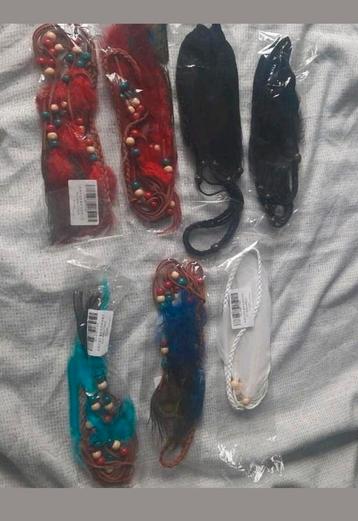 Haarbanden met feathers / haartooi / feathers beschikbaar voor biedingen