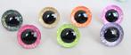 3 x veiligheidsogen diy pluche dierenogen poppenogen 60 mm, Ophalen of Verzenden, Zo goed als nieuw
