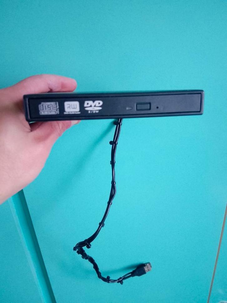 Externe USB DVD-lezer, Computers en Software, Optische drives, Gebruikt, Extern, MacOS, Windows, Cd, Dvd, Ophalen