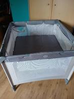 Inklapbare Babybox - Grijs - Incl. bodemverhoger en boxkleed, Ophalen, Gebruikt, Vierkant, Boxkleed