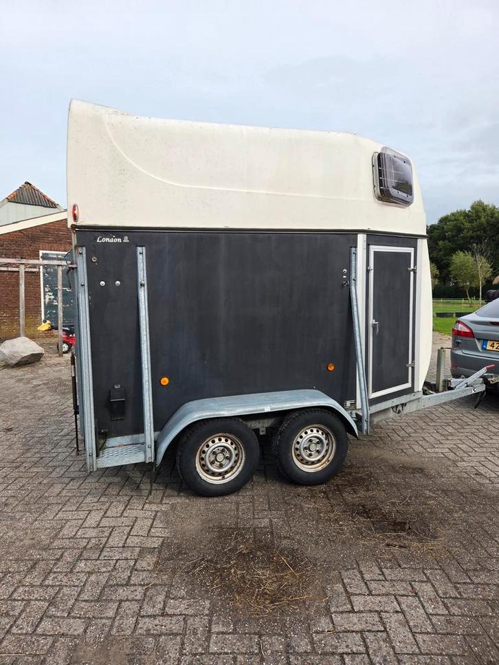 1,5 paard trailer, Dieren en Toebehoren, Paarden en Pony's | Trailers en Aanhangwagens, Gebruikt, 1½-paards trailer, Hout, Ophalen