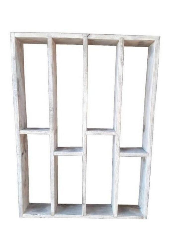Wijnrek stoer hout – reclaimed product, Huis en Inrichting, Woonaccessoires | Wijnrekken, Zo goed als nieuw, 75 cm of meer, Hout