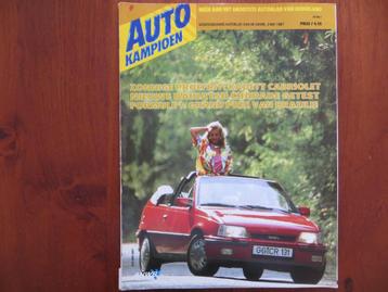 Autokampioen 9 1987 Opel Kadett Cabriolet, Daihatsu Charade  beschikbaar voor biedingen