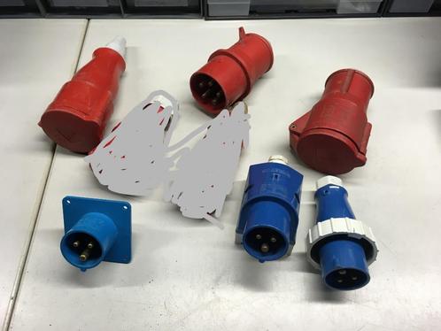 Assortiment CEE stekkers, Hobby en Vrije tijd, Elektronica-componenten, Gebruikt, Verzenden