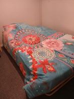 Opklapbed in houten ombouw. 120/200 cm., Gebruikt, Tweepersoons, Ophalen of Verzenden, 120 cm