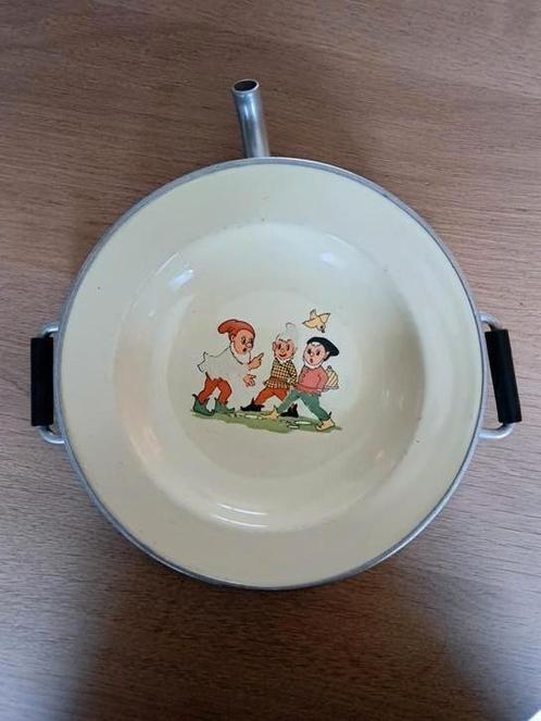 Antiek kinder warmhoudbord, Antiek en Kunst, Antiek | Servies los, Ophalen of Verzenden