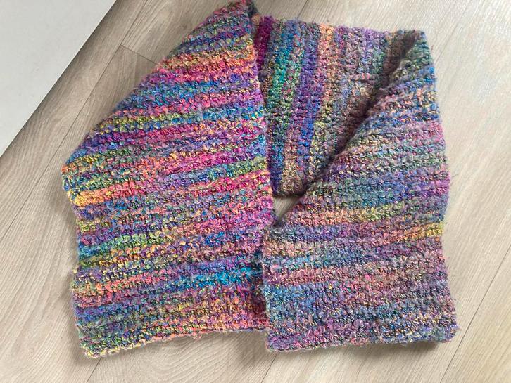 Regenboog Colsjaal - Grote Sjaal, Kleding | Dames, Mutsen, Sjaals en Handschoenen, Zo goed als nieuw, Ophalen of Verzenden