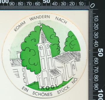 Sticker: KOGL - Komm wandern nach ein schones stuck no beschikbaar voor biedingen