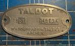 Fabrieksplaat Talbot Aachen NS ICM koploper, Ophalen of Verzenden, Zo goed als nieuw, Trein, Overige typen