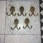 5 x messing kapstokhaken leeuwenkop, Huis en Inrichting, Woonaccessoires | Kapstokken, Wandkapstok, Gebruikt, Ophalen of Verzenden