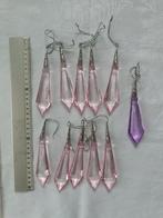 10 roze pegels en 1 lila kerstversiering kerstbal, Diversen, Kerst, Ophalen of Verzenden, Zo goed als nieuw