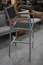 Luxe barstoelen barkrukken tuinstoel aluminium hout terras, Huis en Inrichting, Barkrukken, Ophalen, 5 krukken of meer, Met voetsteun