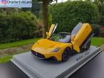 BBR 1/18 Maserati MC20 Giallo diecast met voet en display, Hobby en Vrije tijd, Modelauto's | 1:18, Ophalen of Verzenden, Nieuw