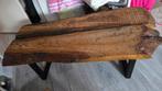 Boomstam salontafel, Huis en Inrichting, Tafels | Salontafels, Ophalen, Rechthoekig, 50 tot 100 cm, Minder dan 50 cm