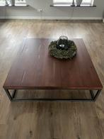 Houten salontafel, Huis en Inrichting, Ophalen, Vierkant, Zo goed als nieuw, Minder dan 50 cm