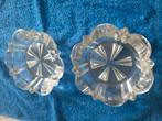 Vintage twee asbakken doorsnede 14 cm, Antiek en Kunst, Antiek | Glas en Kristal, Ophalen of Verzenden
