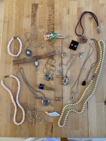 19x vintage sieraad Ketting broche oorbel ring armband haars beschikbaar voor biedingen