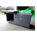Bijzet bureau met beweegbaar houten tafel, Ophalen, Zo goed als nieuw, Bureau