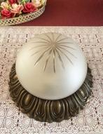 Brocante Franse plafondlamp / plafonnière barok, Huis en Inrichting, Lampen | Plafondlampen, Ophalen of Verzenden, Zo goed als nieuw