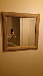Vierkante hangspiegel hout 59cmx59cm. 2 stuks, Huis en Inrichting, Woonaccessoires | Spiegels, Minder dan 100 cm, Ophalen of Verzenden