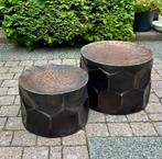 2 x loods 5 bijzettafeltjes koperkleurig, Ophalen, Zo goed als nieuw