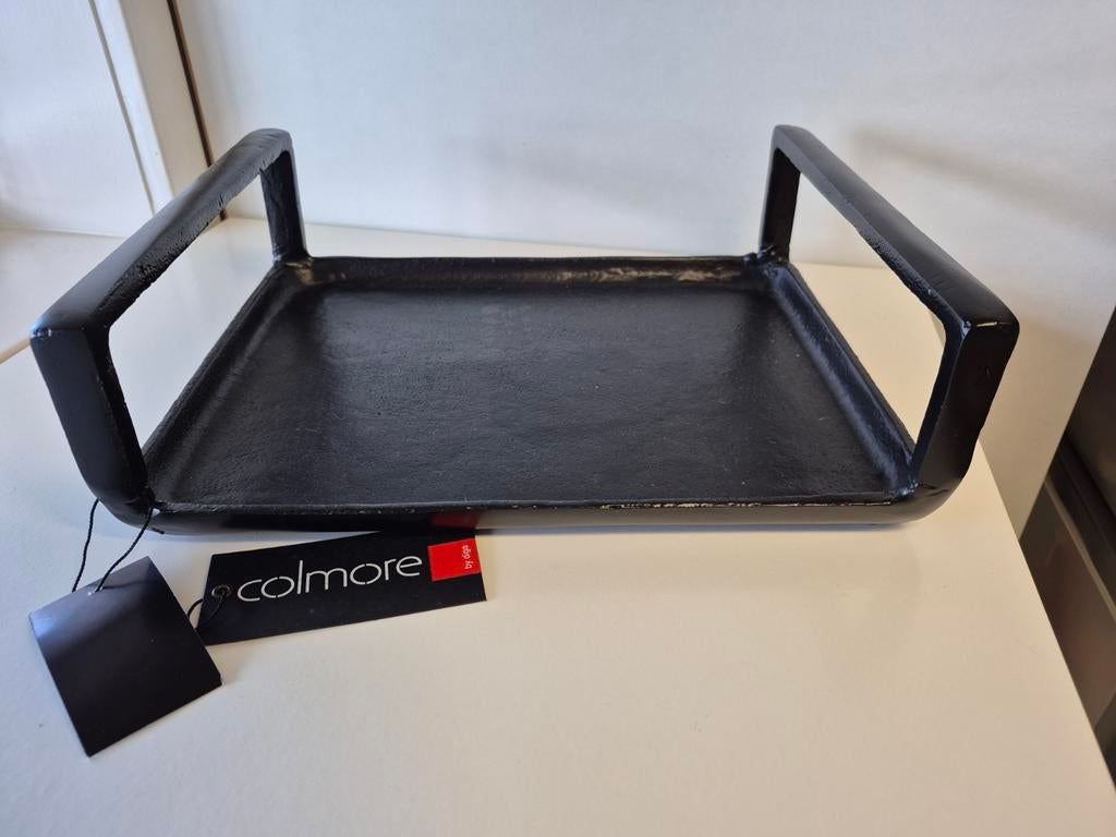 Colmore tray met hendels - zwart raw - nieuw, Huis en Inrichting, Ophalen of Verzenden, Nieuw, Rechthoekig, Overige materialen