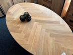 Ovale eiken eettafel 180x100x77 nu 300,-, Ophalen, Industrieweg 25, 100 tot 150 cm, Rj