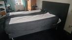 Swiss sense boxspring, 1.60 x 2 m., antraciet, Huis en Inrichting, Slaapkamer | Boxsprings, Ophalen, Gebruikt, Tweepersoons