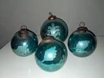 Vintage glazen kerstballen (groot en zwaar), Ophalen of Verzenden