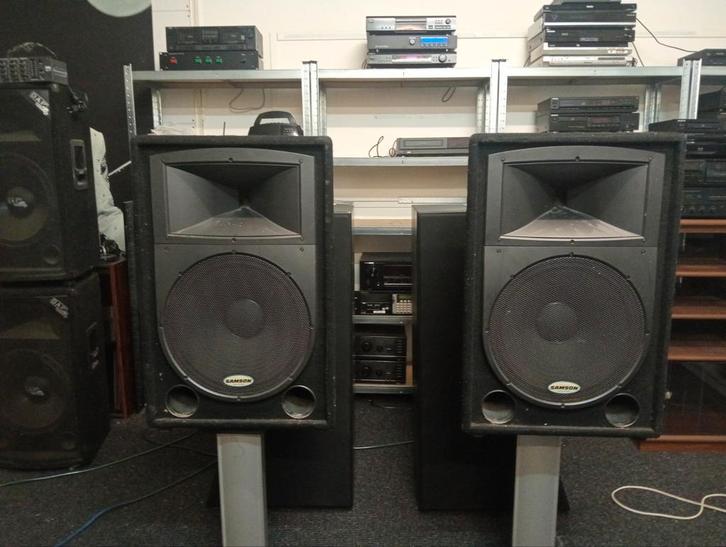 Samson Resound RS15 Luidsprekers - Set van 2, Audio, Tv en Foto, Luidsprekers, Gebruikt, Front, Rear of Stereo speakers, 120 watt of meer