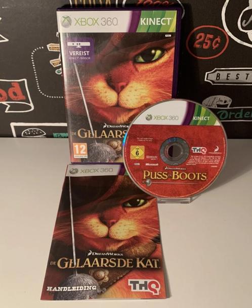 De Gelaarsde Kat - Xbox 360 (Kinect) - Iksgames, Spelcomputers en Games, Games | Xbox 360, Zo goed als nieuw, Avontuur en Actie