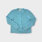 L.L. Bean dames vest maat L (50% wol 10% angora), Tweedehands, L.L. Bean, Blauw, Tweedehands