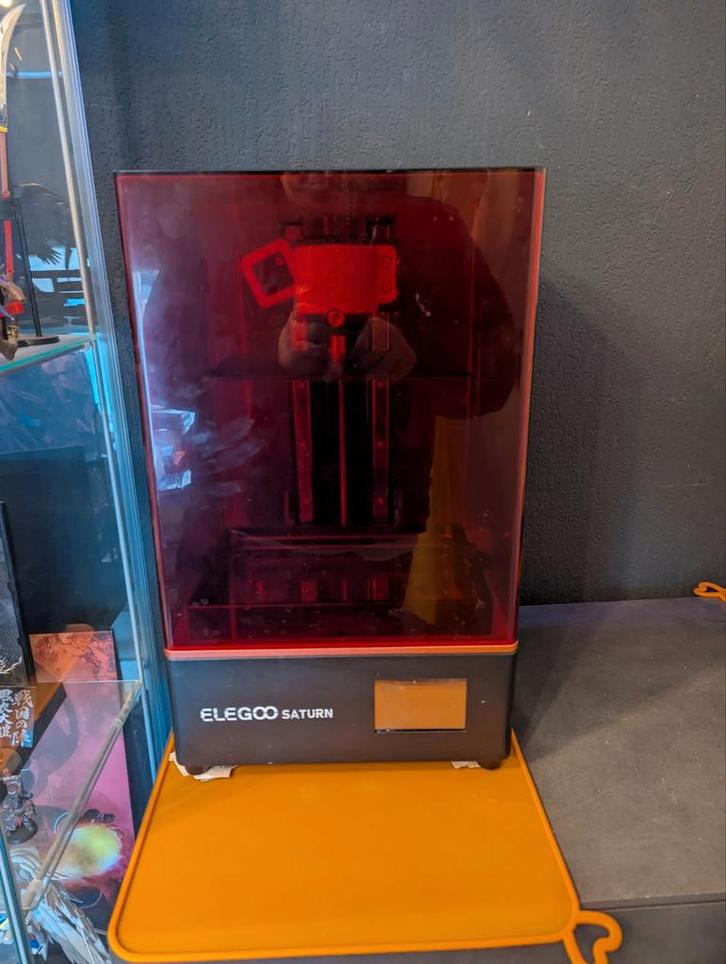 3D Resin Printer elegoo Saturn compleet, Computers en Software, 3D Printers, Zo goed als nieuw, Ingebouwde Wi-Fi, Ophalen