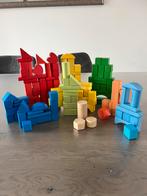 Houten blokjes - 140+ stuks, Ophalen of Verzenden, Gebruikt, Overige merken