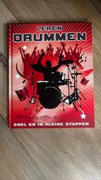 Boek Leren drummen. Snel en in kleine stappen., Ophalen of Verzenden, Zo goed als nieuw, Instrument