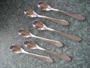 6 x lepeltje Gero Zilmeta. Puntfilet. Nr. 718. beschikbaar voor biedingen