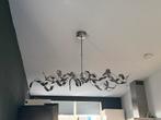 Design plafondlamp + moderne hanglamp –RVS /chroom –setprijs, Huis en Inrichting, Lampen | Plafondlampen, Ophalen, Zo goed als nieuw