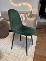 Kwantum eetstoelen velvet groen - 2 stuks, Ophalen, Twee, Overige kleuren, Zo goed als nieuw