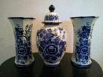 Driedelig kaststel Royal Blue handwerk vazen, Antiek en Kunst, Ophalen